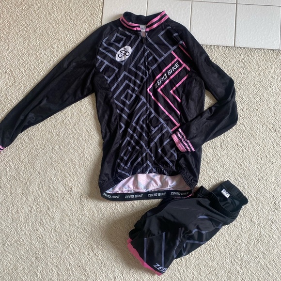 Women’s Breathable long sleeve Bicycle Cycling Suit MeshPants Set UV Protective - Picture 4 of 8